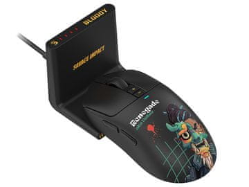 A4Tech Miška Bloody R72 Ultra Duo Brezžično 2,4G+USB Renegade Midnight
