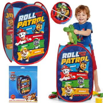 Paw Patrol Paw Patrol Zložljiva košara za igrače, organizator za shranjevanje v otroški sobi, prostorna 70L