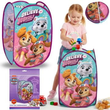 Paw Patrol Paw Patrol Zložljiva košara za igrače, organizator za shranjevanje v otroški sobi, prostorna 70L