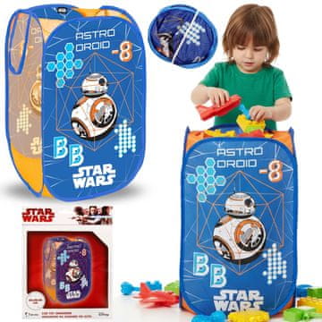 Disney STAR WARS BB8 Zložljiva košara za igrače, organizator za shranjevanje v otroški sobi, prostorna 70L