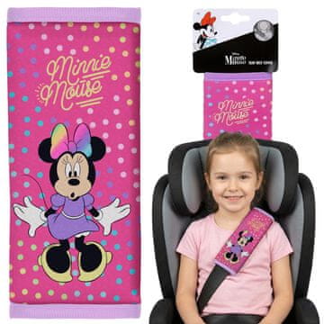 Disney DISNEY Minnie Mouse Prekrivni prevlek za avtomobilski varnostni pas, zaščitni prevlek, prevlek z zaponko na sprijemalni trak