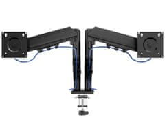 A4Tech Nosilec Za Dva Monitorja (Komplet S Podstavkom) DualForce