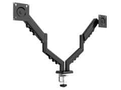 A4Tech Nosilec Za Dva Monitorja (Komplet S Podstavkom) DualForce