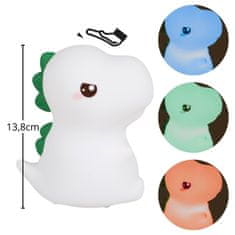 sarcia.eu Mary's Silikonska LED nočna lučka, dinozaver T-REX, za spanje za otroško sobo, USB topla RGB lučka