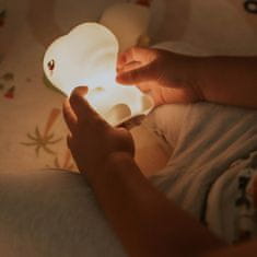 sarcia.eu Mary's Silikonska LED nočna lučka, dinozaver T-REX, za spanje za otroško sobo, USB topla RGB lučka