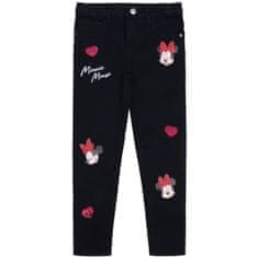 Disney DISNEY Minnie Mouse Črne kavbojke za deklice, udobne hlače za deklice