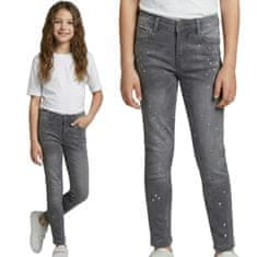 sarcia.eu Sive hlače iz džinsa s pikami za deklice, udobne hlače za deklice