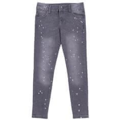 sarcia.eu Sive hlače iz džinsa s pikami za deklice, udobne hlače za deklice