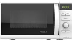 TESLA MW2060MW mikrovalovna pečica, 20 l, 700 W, žar 1000 W, 5 stopenj moči, funkcija odmrzovanja, bela barva