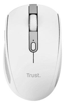 Trust Ozaa brezžična miška, bela