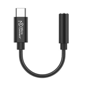MicroConnect Adapter USB-Minijack, 0,13m