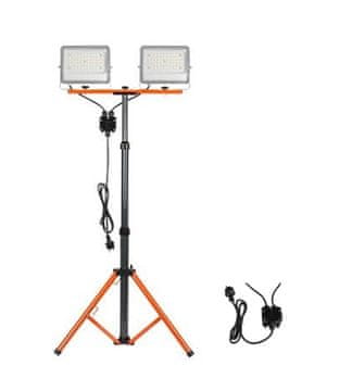 master LED LED reflektor 2x50W +stojalo 5000K 10000lm IP65 – komplet Germi