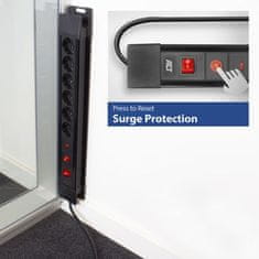 ACT AC2450 6-vtičnični razdelilnik z zaščito proti prenapetostim