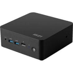 MSI Mini namizni računalnik Cubi NUC 1MG-244BEU barebone Core 3 / Wi-Fi 6E + BT / 2x2.5Gbps (črn)
