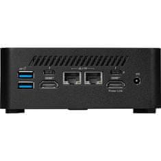 MSI Mini namizni računalnik Cubi NUC 1MG-244BEU barebone Core 3 / Wi-Fi 6E + BT / 2x2.5Gbps (črn)