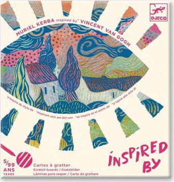 Djeco Slike Vincenta Van Gogha, ki jih je mogoče izpraskati