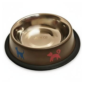 Posoda iz nerjavečega jekla, rjava, tiskana 0,55 l