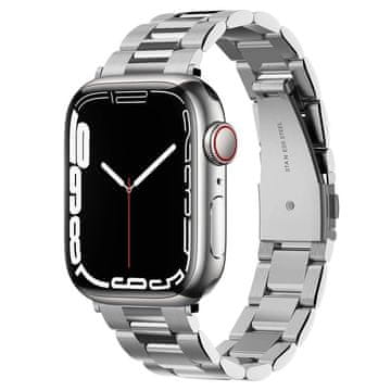 Spigen Trak Spigen Modern Fit Band za Apple Watch 4/5/6/7/8/SE (38/40/41 mm) - srebrn