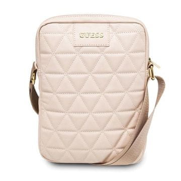 Guess Torba Guess Quilted za tablični računalnik 10" - roza