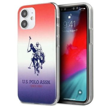 U.S. Polo Assn. Etui U.S. Polo Assn. Gradient Pattern Collection za iPhone 12 mini - rdeče-modro