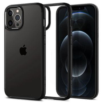 Spigen Ohišje Spigen Ultra Hybrid za iPhone 12 / iPhone 12 Pro - črna mat