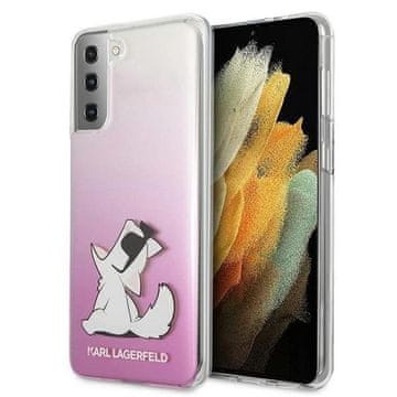 Karl Lagerfeld Etui Karl Lagerfeld Choupette Fun za Samsung Galaxy S21+ - roza