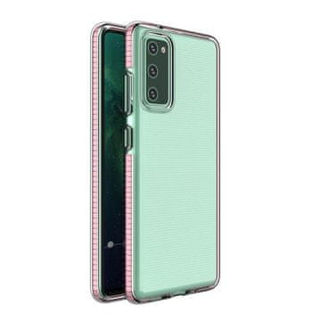 HURTEL Spring Case gel ovitek s pisanimi robovi za Samsung Galaxy A02s EU svetlo roza
