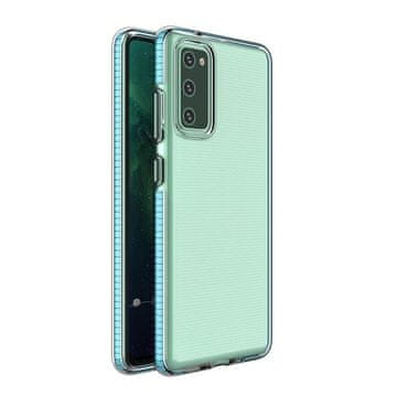 HURTEL Spring Case gel ovitek s pisanim okvirjem za Samsung Galaxy A72 4G svetlo modra