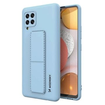 WOZINSKY Wozinsky Kickstand Case silikonska torbica z oporo za Samsung Galaxy A42 5G svetlo modra