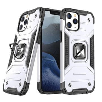 WOZINSKY Wozinsky Ring Armor pancerne hibridno ohišje ovitek + magnetni držalo iPhone 13 srebrn