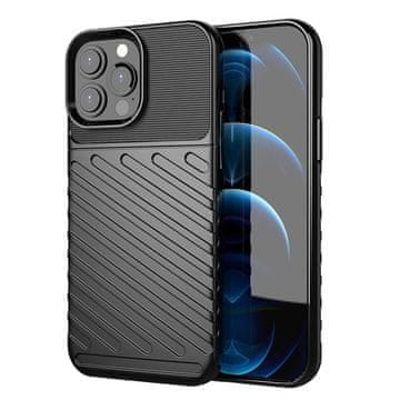 HURTEL Thunder Case prožen oklepni ovitek za iPhone 13 Pro Max črn