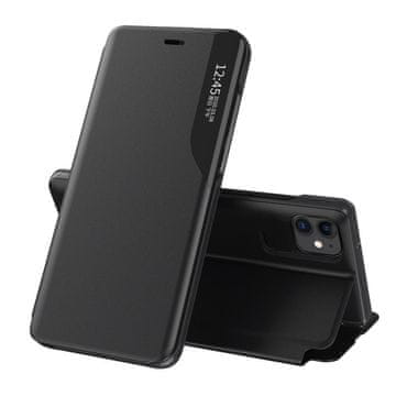 HURTEL Eco Leather View Case elegantna torbica etui z loputo in funkcijo stojala iPhone 13 Pro črna