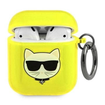 Karl Lagerfeld Ovitek Karl Lagerfeld Choupette za AirPods 1/2 - rumena