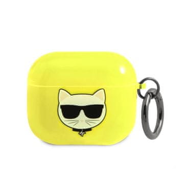 Karl Lagerfeld Ovitek Karl Lagerfeld Choupette za AirPods 3 - rumena