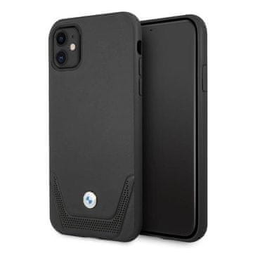 Bmw Ohišje BMW Leather Perforate za iPhone 11 / Xr - črno