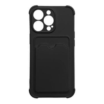 HURTEL Zaščitna torbica Card Armor Case za Xiaomi Redmi 10X 4G / Xiaomi Redmi Note 9, denarnica za kartice, silikonska oklepna torbica Air Bag, črna