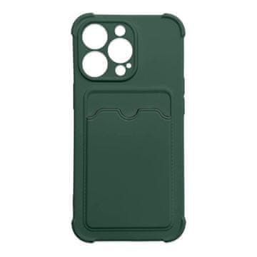 HURTEL Card Armor Case etui pokrowiec do Xiaomi Redmi 10X 4G / Xiaomi Redmi Note 9 portfel na kartę silikonowe pancerne etui Air Bag zelen