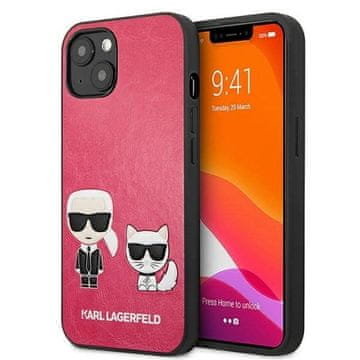 Karl Lagerfeld Etui Karl Lagerfeld Ikonik Karl&Choupette za iPhone 13 mini - fuksija