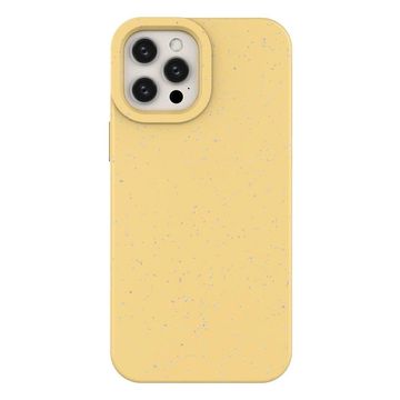 HURTEL Eco Case etui za iPhone 12 Pro Max silikonski ovitek ohišje za telefon rumena