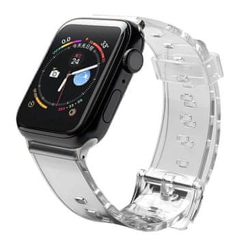 HURTEL Silikonski pašček za zapestnico Strap Light za uro Apple Watch 42 / 44 mm - črn