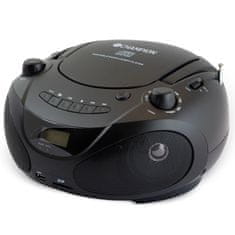 Champion Boombox CD/Radio/MP3/USB Črna