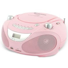 Champion Boombox CD/Radio/MP3/USB roza
