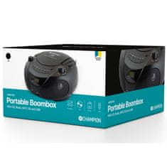 Champion Boombox CD/Radio/MP3/USB Črna