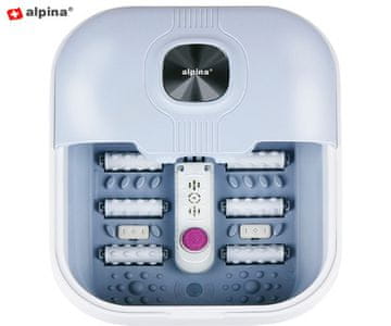 Alpina masažna naprava za stopala, 8L,, 40x33.5x21cm, 500W, bela siva
