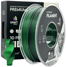 Smart Print 5x Silk PLA Dvojna Barva črna zelena filament 1.75mm - Smart Print Sijajni Filament za 3D Tisk (1kg Kolut)