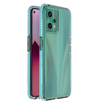 HURTEL Silikonski ovitek Spring Case za Realme 9 Pro z okvirjem, svetlo modre barve