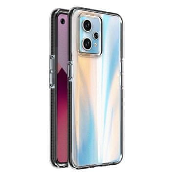 HURTEL Spring Case etui Realme 9 Pro+ / Realme 9 silikonski ovitek z okvirjem črne