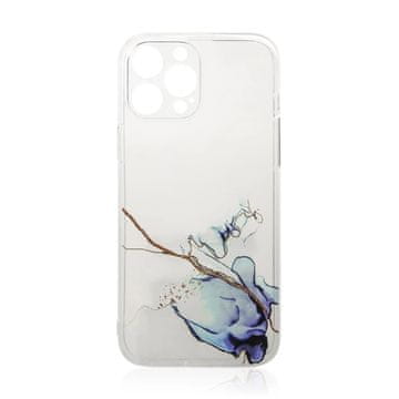 HURTEL Ohišje iz marmorja za iPhone 12 Pro, silikonska torbica, marmorna modra