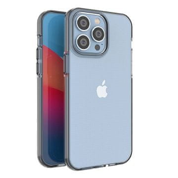 HURTEL Spring Case etui iPhone 14 Pro Max silikonski ovitek z okvirjem črne