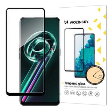 WOZINSKY Wozinsky super trpežno kaljeno steklo Full Glue za celoten zaslon z okvirjem Case Friendly Realme 9 Pro + (9 Pro Plus) črno
